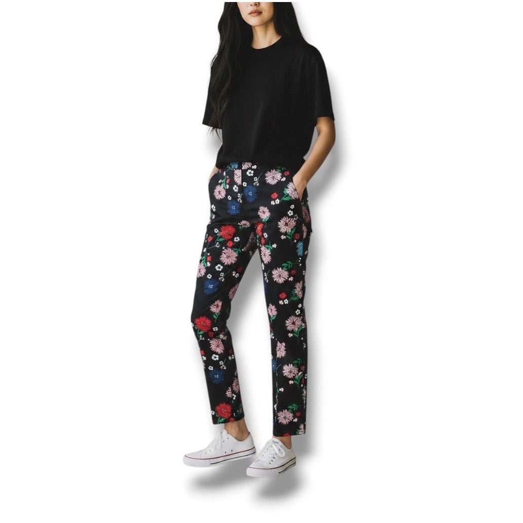 Cynthia Rowley Cynthia Rowley floral straight leg ankle length dress pants Size 32" / US 10 / IT 46 - 1 Thumbnail