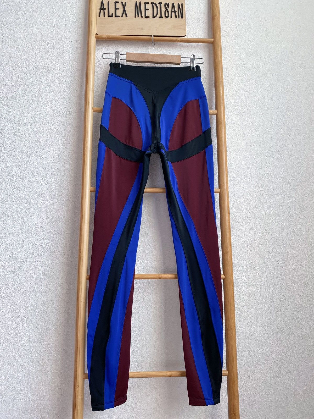 Mugler Mugler x H&M Spiral-Paneled Jersey Leggings Size 27" / US 4 / IT 40 - 12 Thumbnail