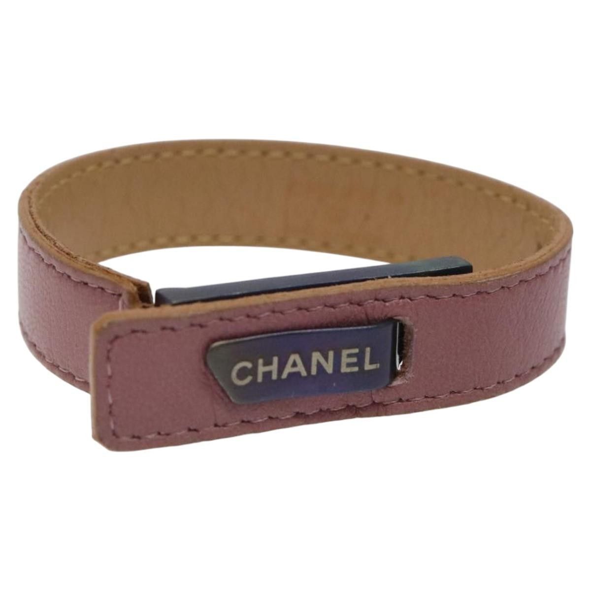 Chanel Chanel CC Leather Cuff Bracelet Size ONE SIZE - 1 Thumbnail