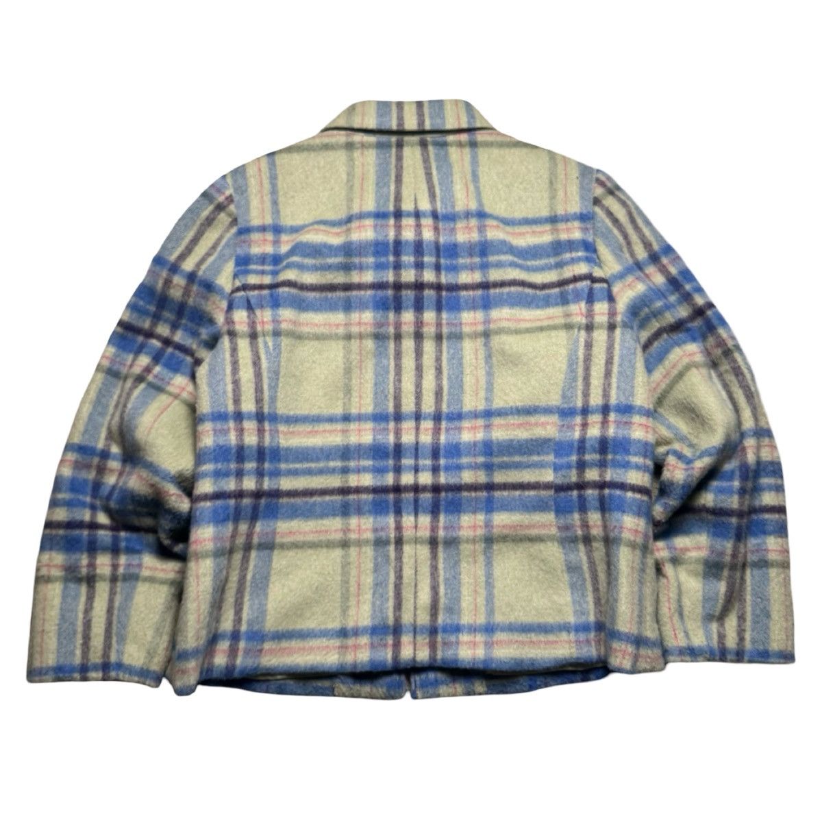 Other Vintage Requirements Mohair Acrylic Plaid Blazer Full Zip XL Size XL / US 12-14 / IT 48-50 - 8 Thumbnail