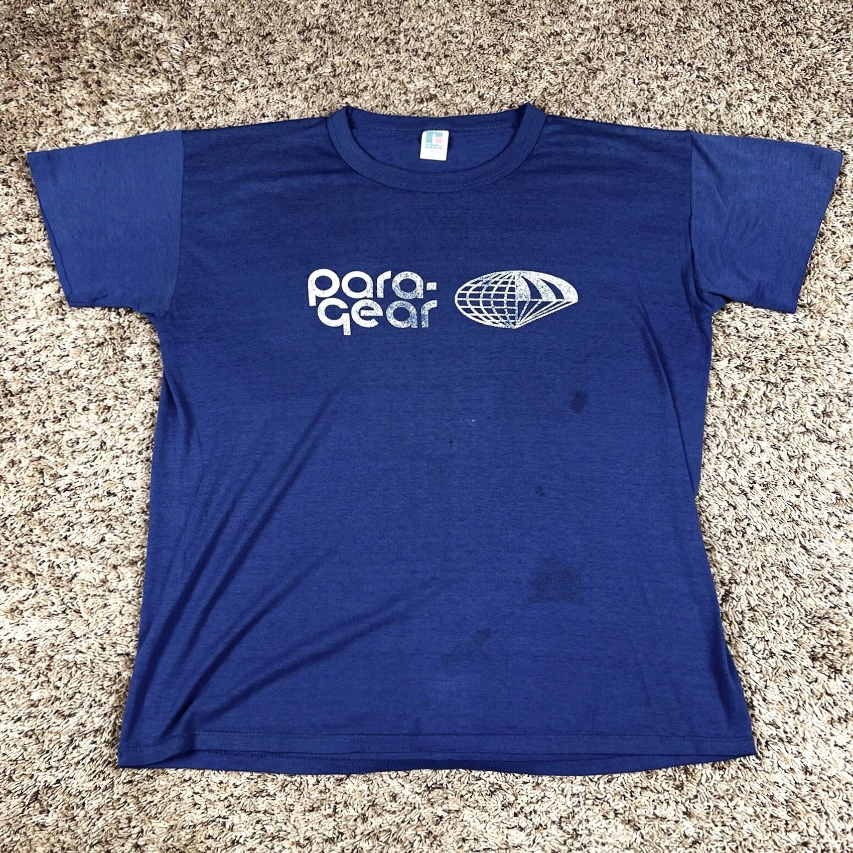Russell Athletic VINTAGE Russell Athletic Para Gear Skydiving Graphic T-Shirt L Men Blue 90s Grunge USA Size US L / EU 52-54 / 3 - 3 Thumbnail