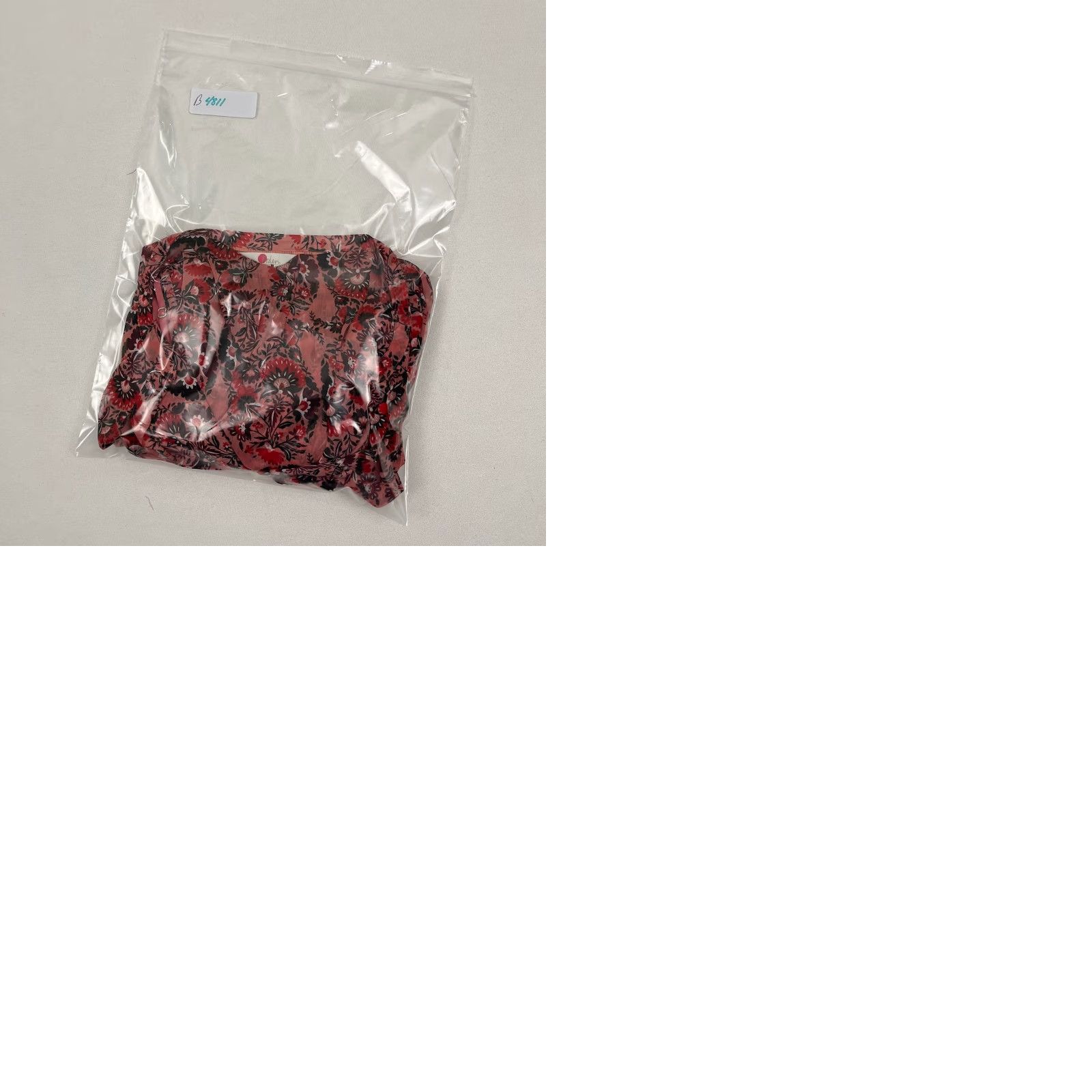Boden VINTAGE Boden Blouse W/ Tank Top Womens UK 14 / US 10 Pink Red Floral Sheer Ruffle Boho Size L / US 10 / IT 46 - 9 Thumbnail
