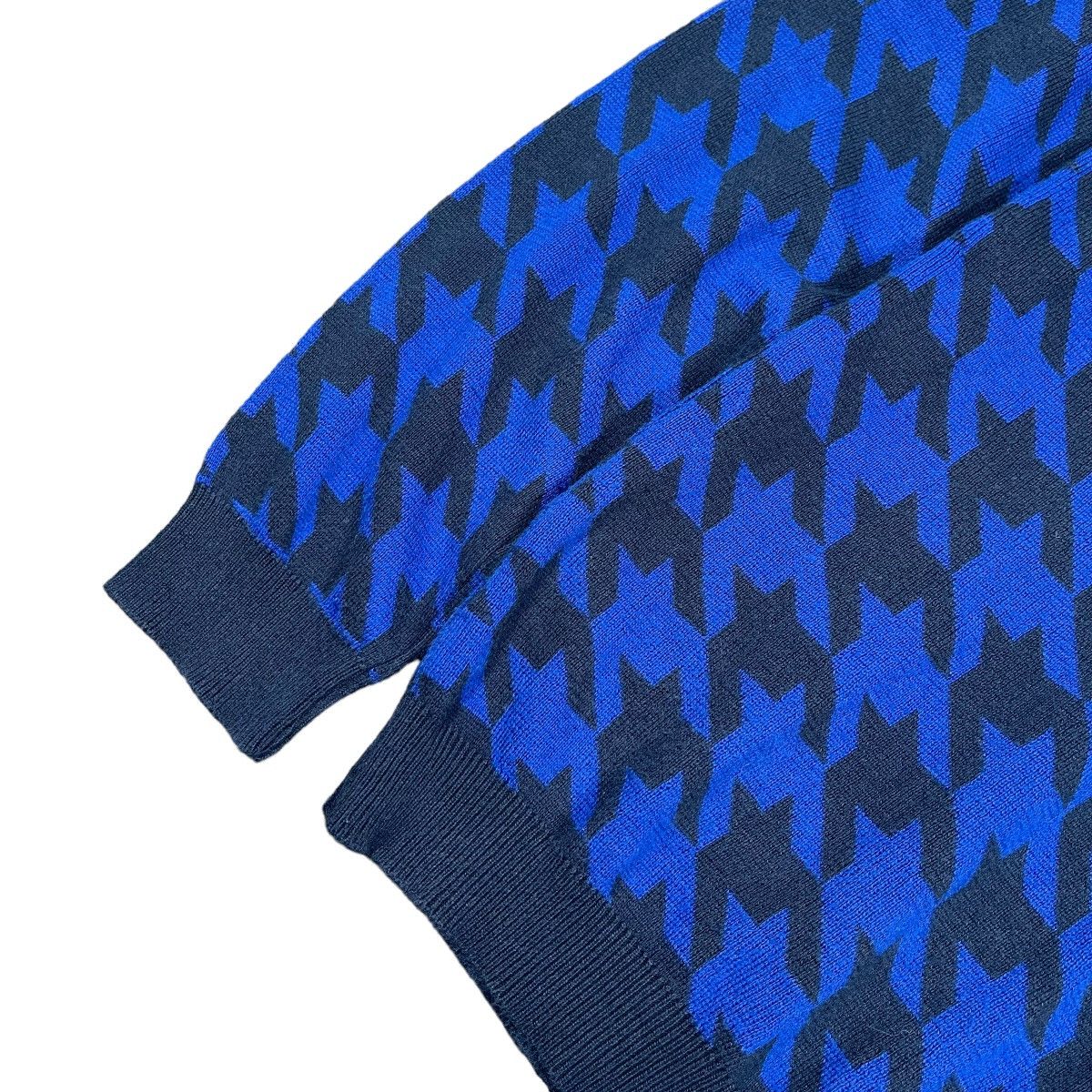Raf Simons Raf Simons Fred Perry Houndstooth V Neck Sweater Size US S / EU 44-46 / 1 - 5 Thumbnail