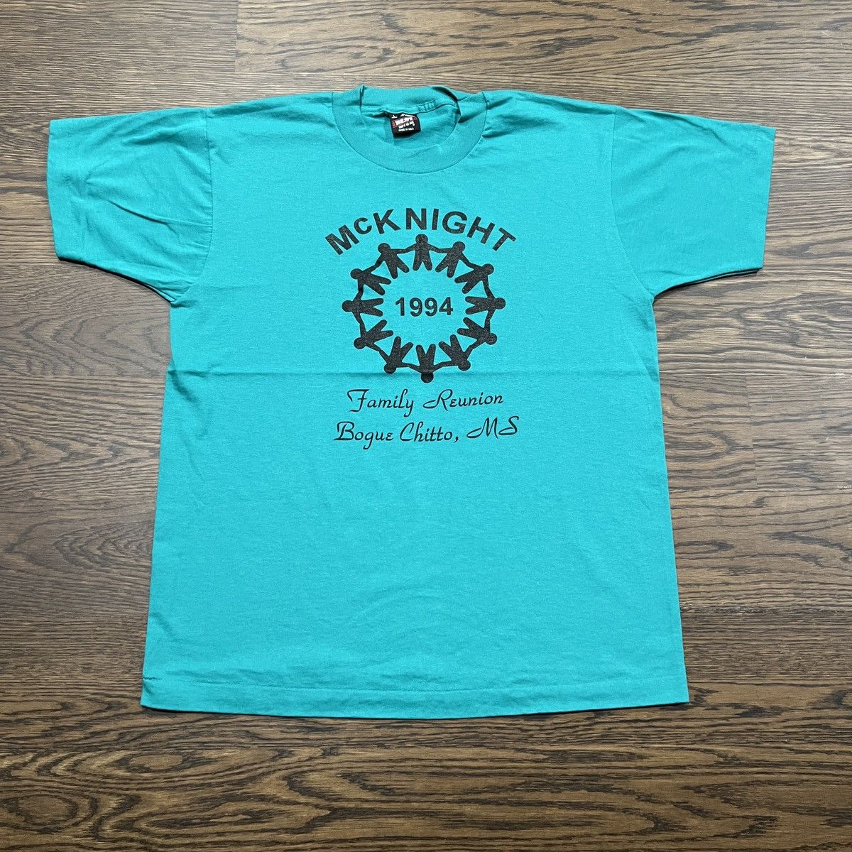 Vintage Vintage 1994 McKnight Family Reunion single stitch shirt Size US L / EU 52-54 / 3 - 1 Thumbnail