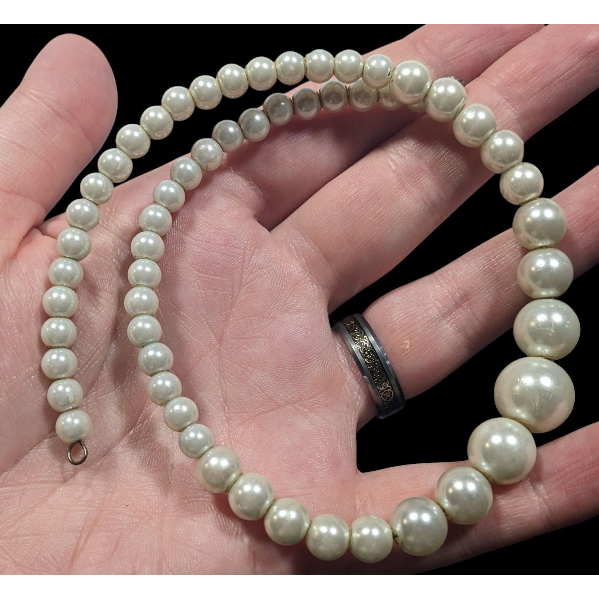 Other Elegant Bridal Faux Pearl Beaded Coil Necklace Size ONE SIZE - 4 Thumbnail