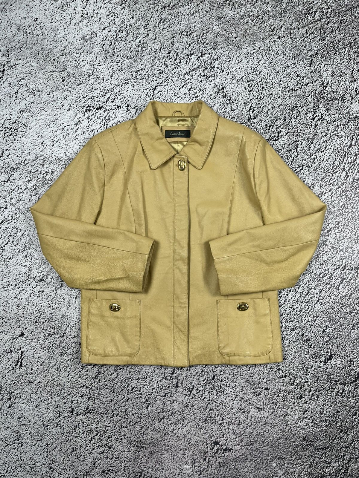 Leather Vintage Y2K Leather baggy jacket avant garde luxury coat Size M / US 6-8 / IT 42-44 - 1 Thumbnail