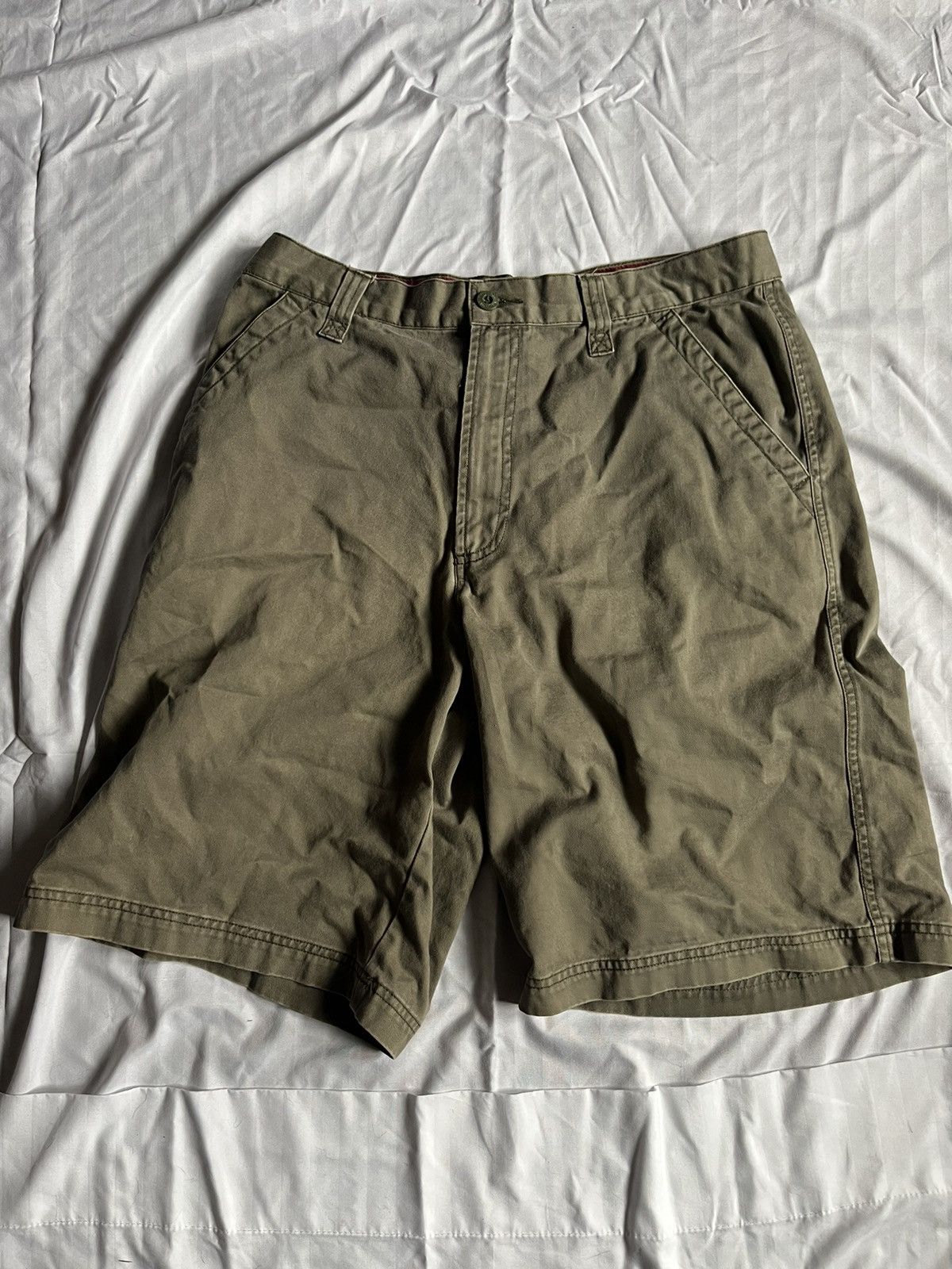 Old Navy × Vintage Vintage olive carpenter shorts Size US 32 / EU 48 - 1 Thumbnail