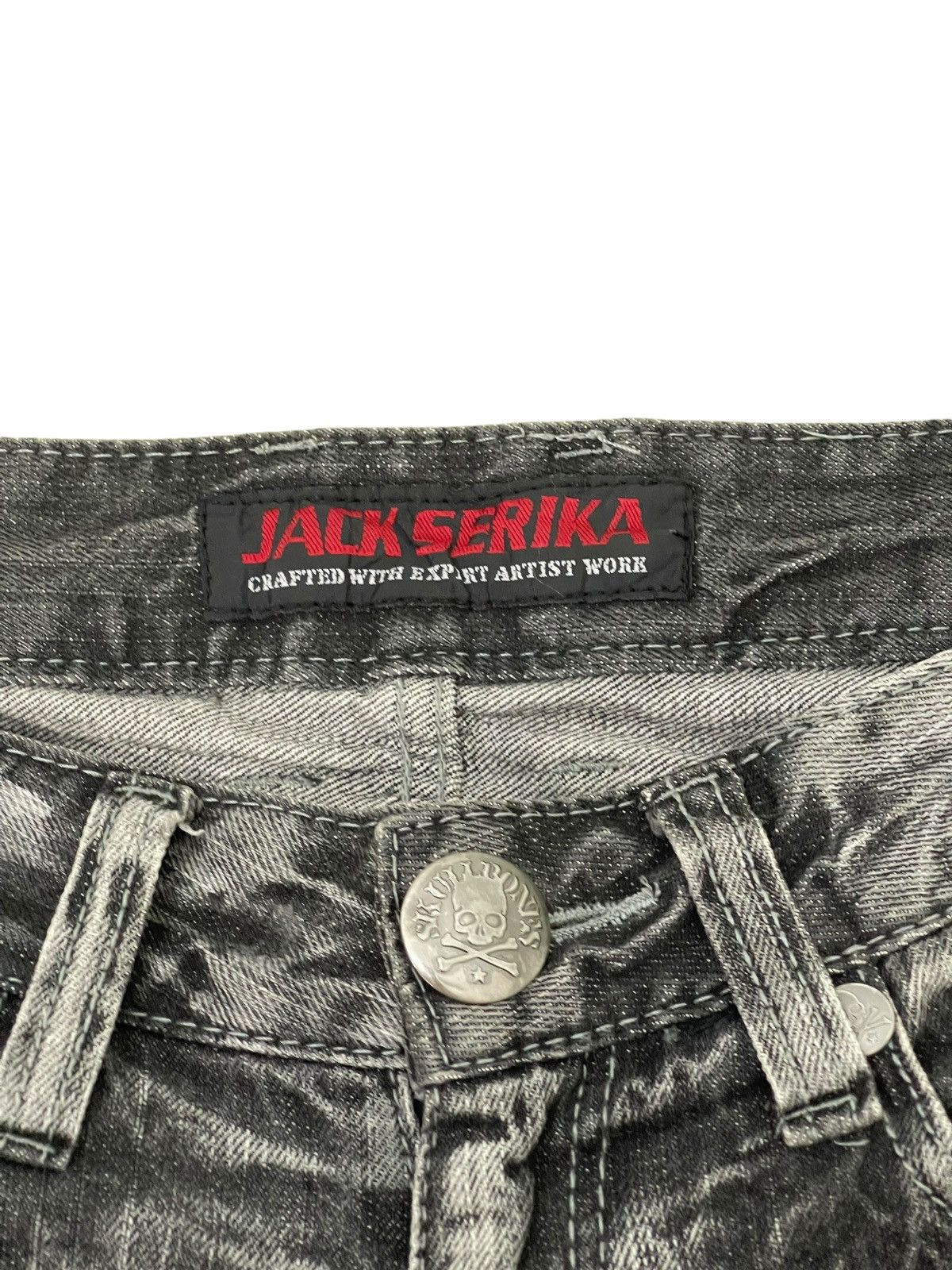 Japanese Brand Flare Jeans Jack Serika Faded Distress Boot Cut 8🟦9 Size US 29 - 9 Thumbnail