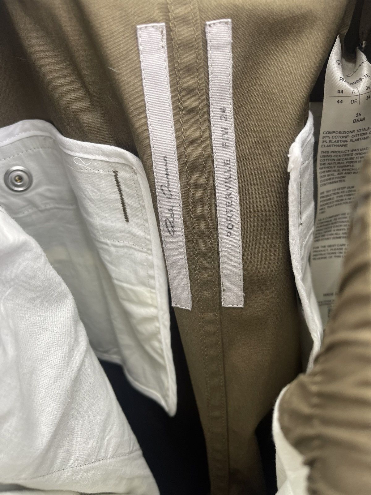 Rick Owens Rick Owens bela cargo olive pants Size US 30 / EU 46 - 4 Thumbnail