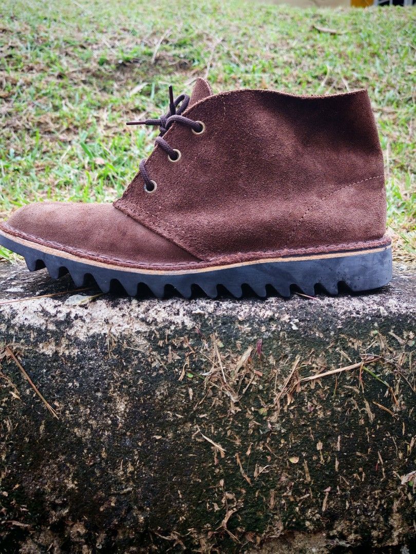 Vintage Rossi 4046 Ripple Sole Suede Boots Brown Size 9 Size US 9 / EU 42 - 1 Thumbnail