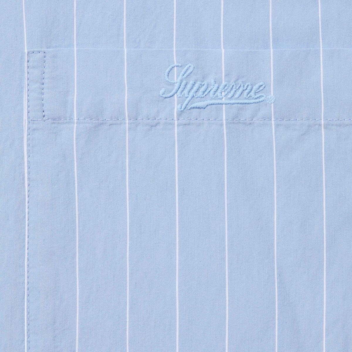 Supreme Supreme Stripe Short-Sleeve Pajama Shirt Light Blue Large Size US L / EU 52-54 / 3 - 2 Thumbnail