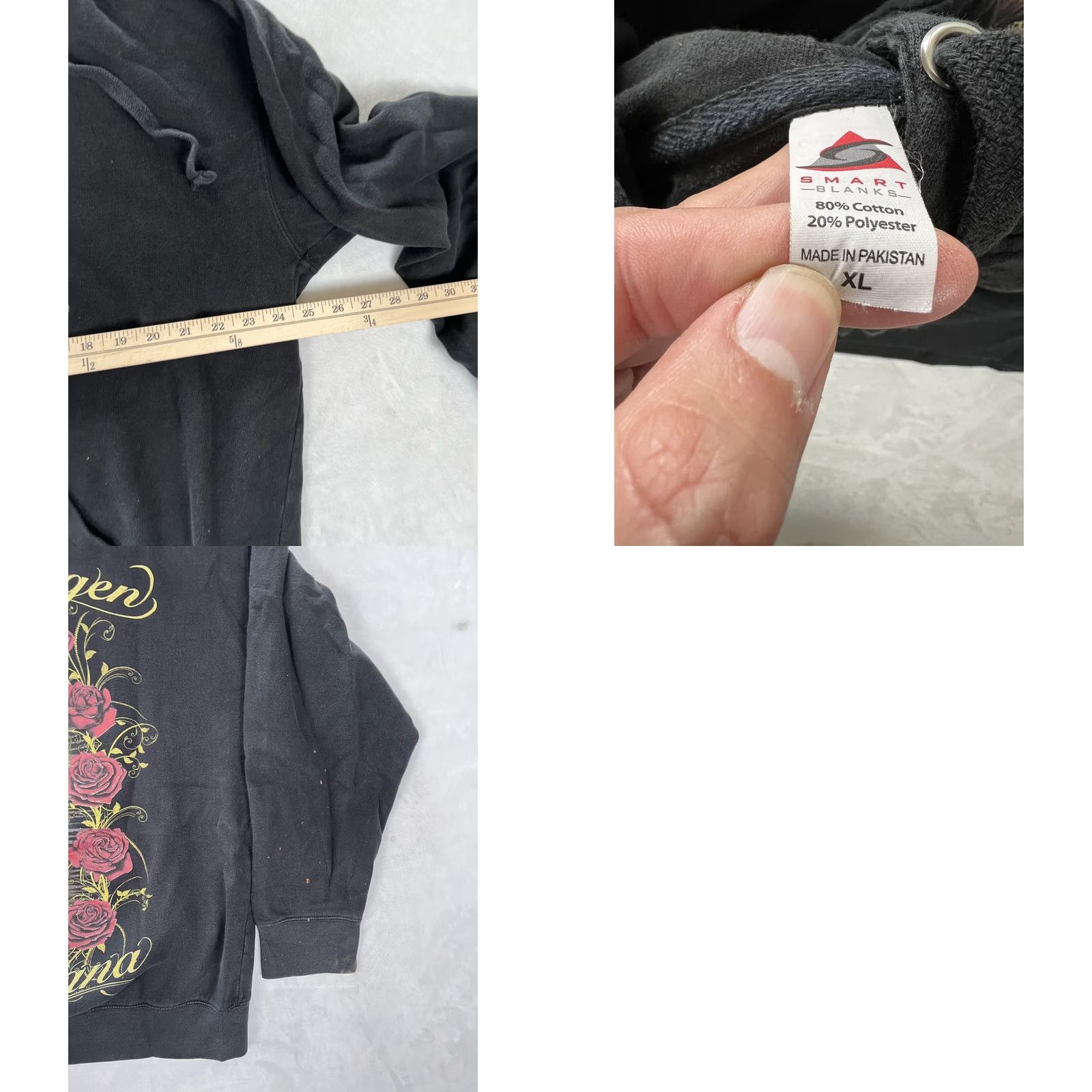 Vintage VINTAGE Virgin de Guadalupe Hoodie Mens XL Black Pullover Fleece Sweatshirt Size US XL / EU 56 / 4 - 8 Thumbnail