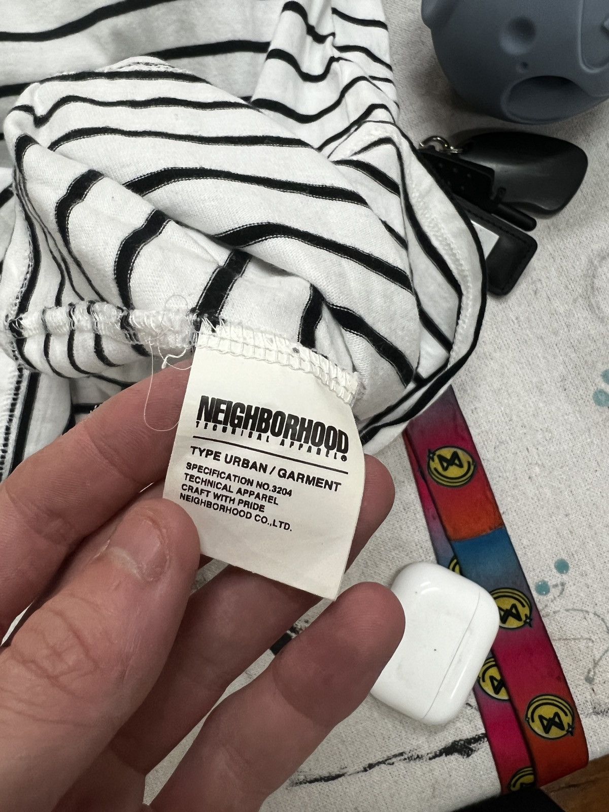 Neighborhood Neighborhood Japan Striped T Shirt Size US M / EU 48-50 / 2 - 4 Thumbnail