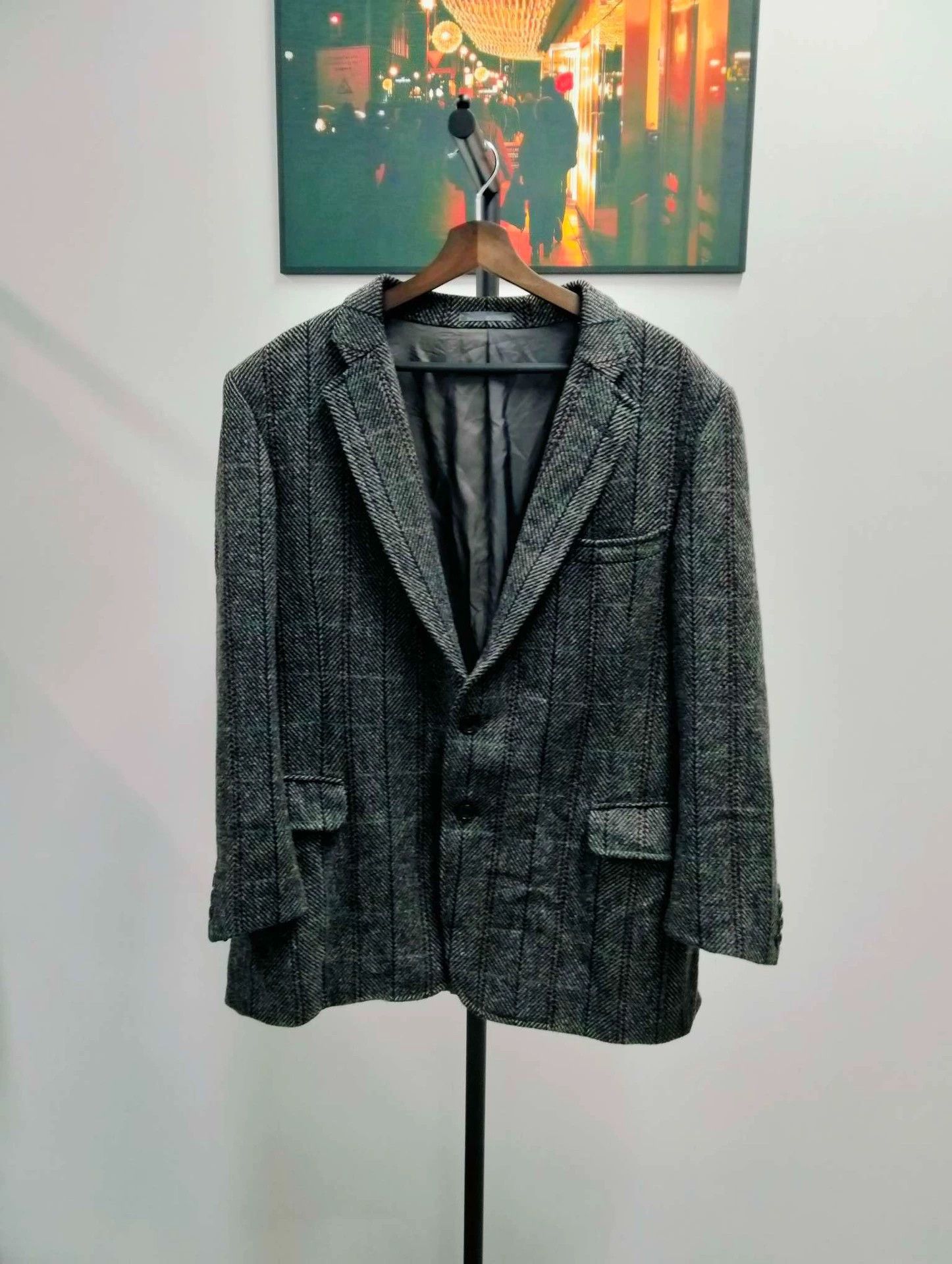 Burberry BURBERRY Checked Blazer Jacket L Size US L / EU 52-54 / 3 - 1 Thumbnail