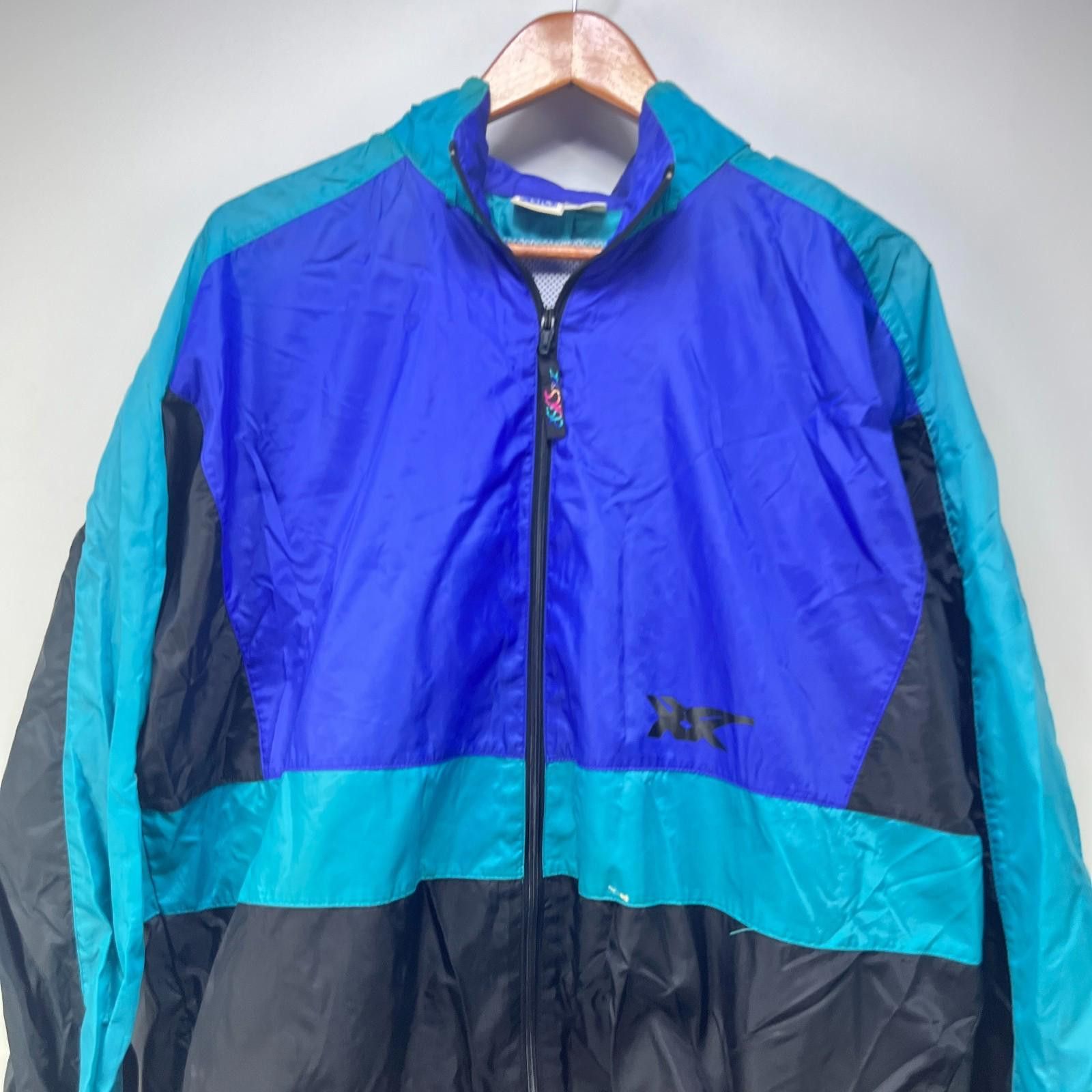 Asics Vintage 90s Asics Windbreaker Jacket Large XL Japan Size US L / EU 52-54 / 3 - 4 Thumbnail