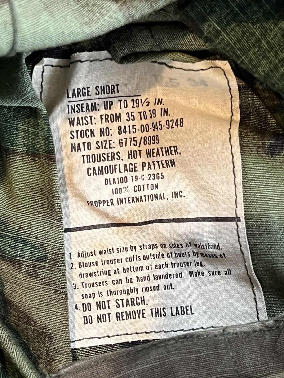 Propper Rare 1979 Propper U.S. Army Pants Vietnam Era Collector’sGem Size US 34 / EU 50 - 2 Thumbnail