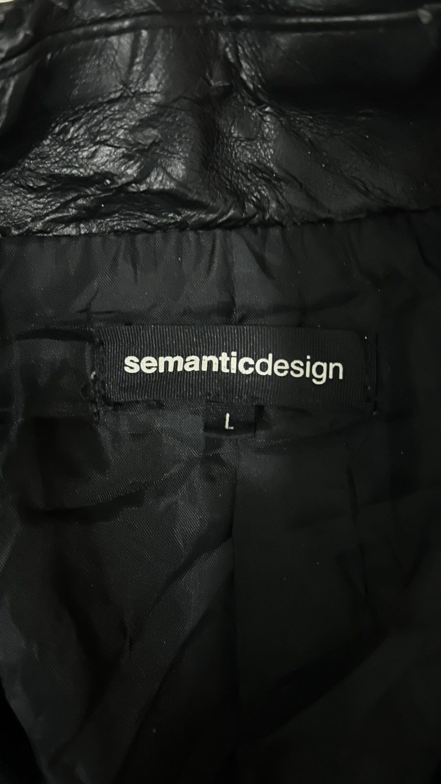 semanticdesign RARE🔥 SEMANTIC DESIGN LEATHER BIKER JACKET Size US L / EU 52-54 / 3 - 3 Thumbnail
