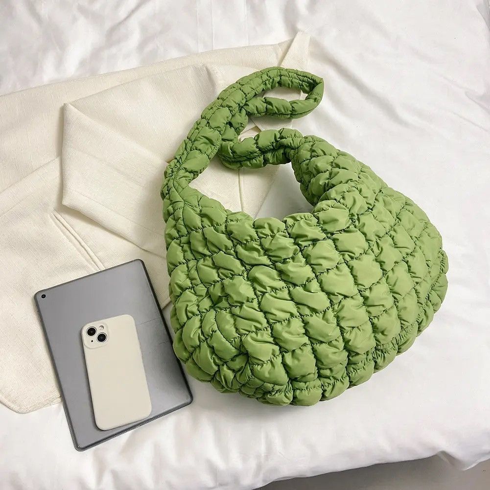 Other Y2k shoulder down shopper bag designer tote bag with ruffles Size ONE SIZE - 5 Thumbnail