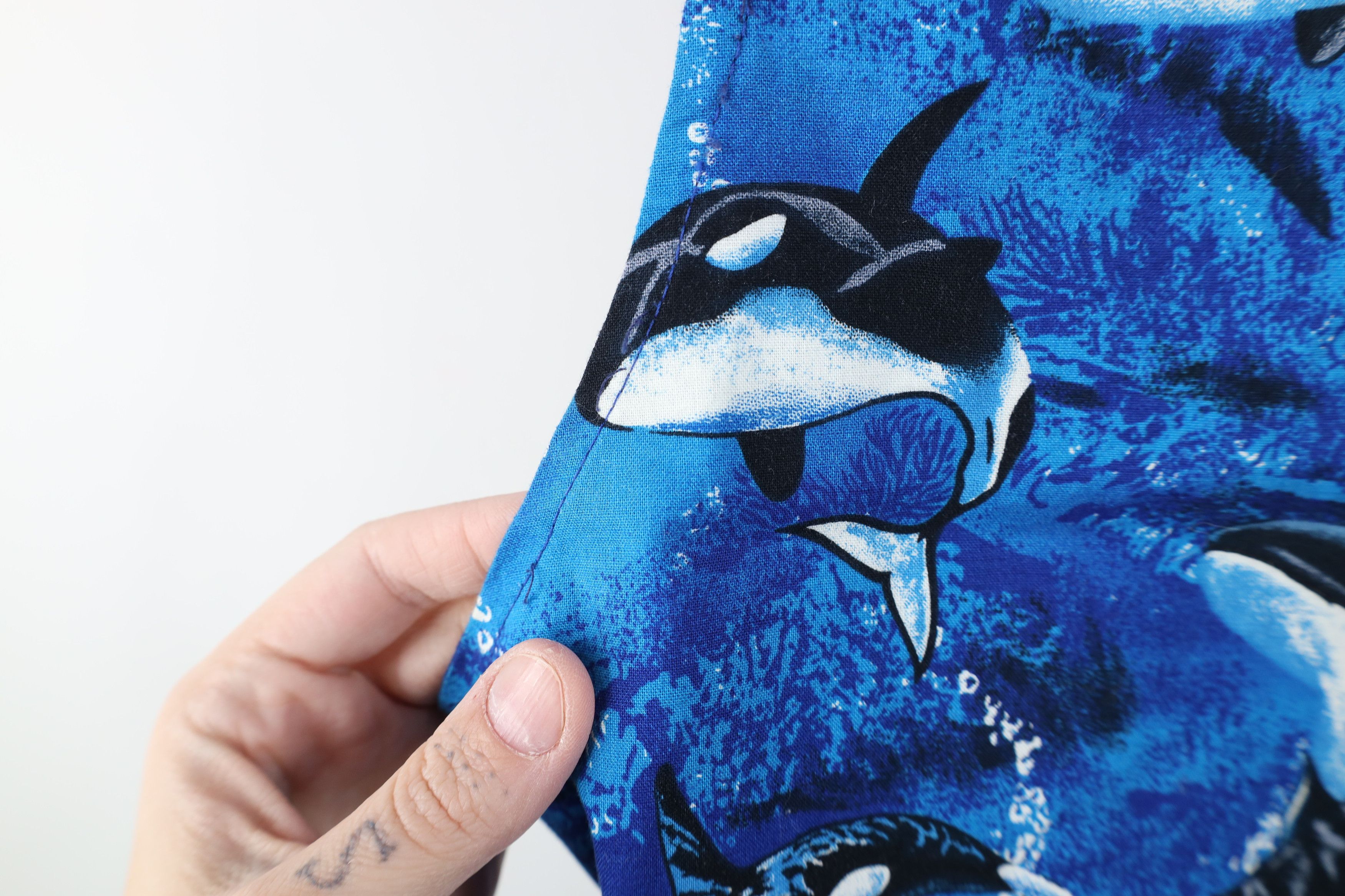 Vintage Vintage 90s Streetwear Whale All Over Print Open Front Vest Size XXL / US 16-18 / IT 52-54 - 6 Thumbnail
