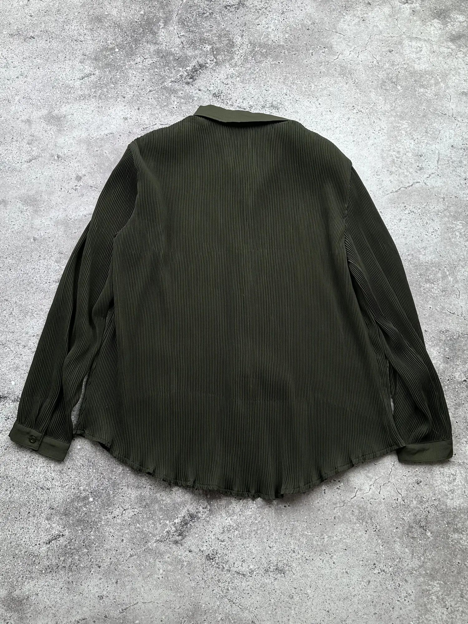 Japanese Brand Vintage Pleated Blouse C510(V239) Size M / US 6-8 / IT 42-44 - 5 Thumbnail