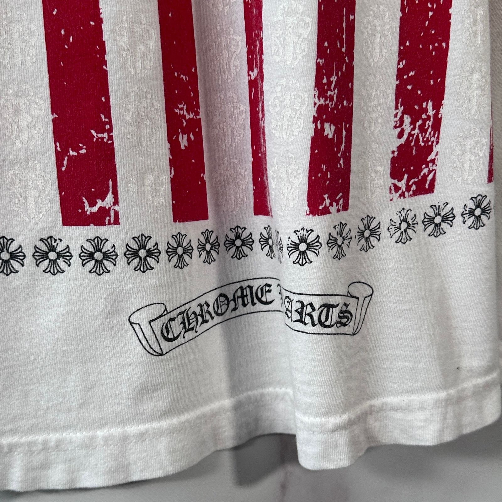 Chrome Hearts White American Flag Tee Size US S / EU 44-46 / 1 - 3 Thumbnail