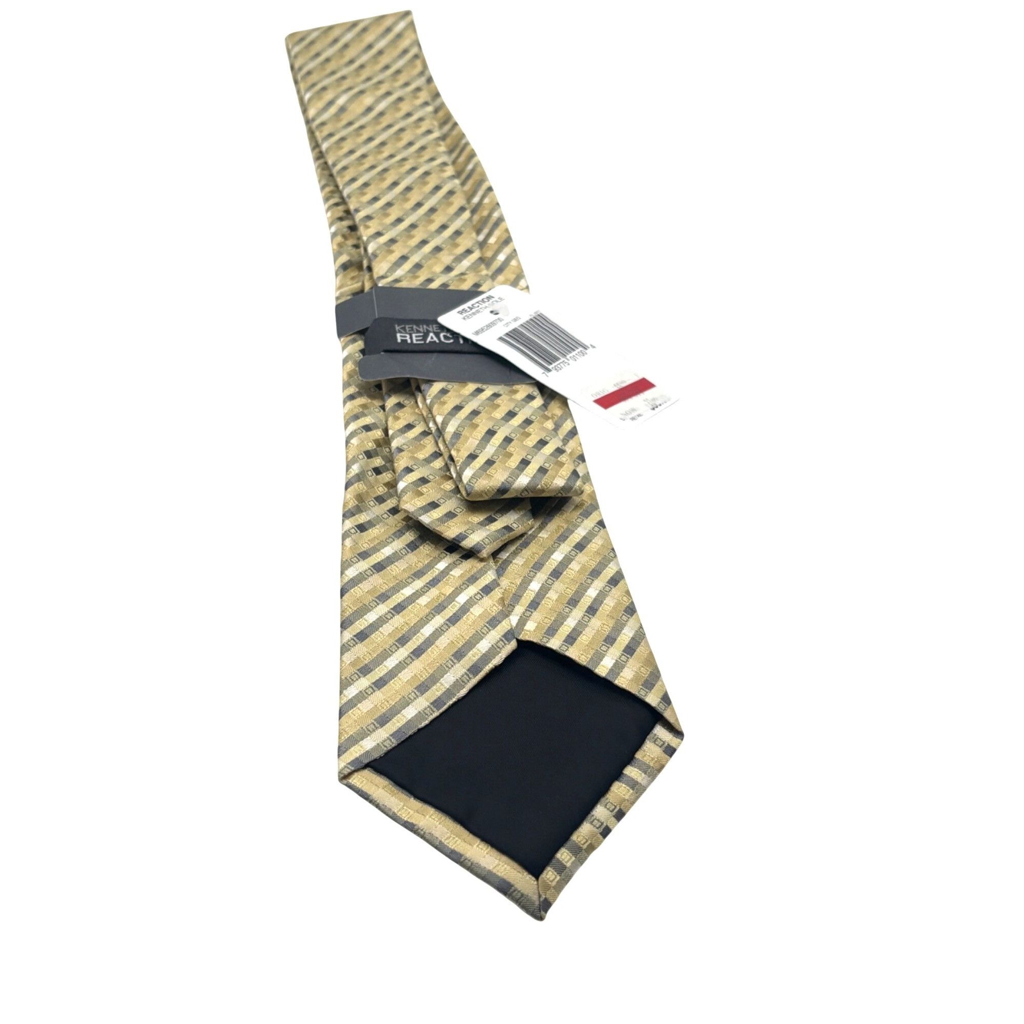 Other Kenneth Cole Reaction City Geo Men's Silk Necktie, Yellow, O Size ONE SIZE - 5 Thumbnail