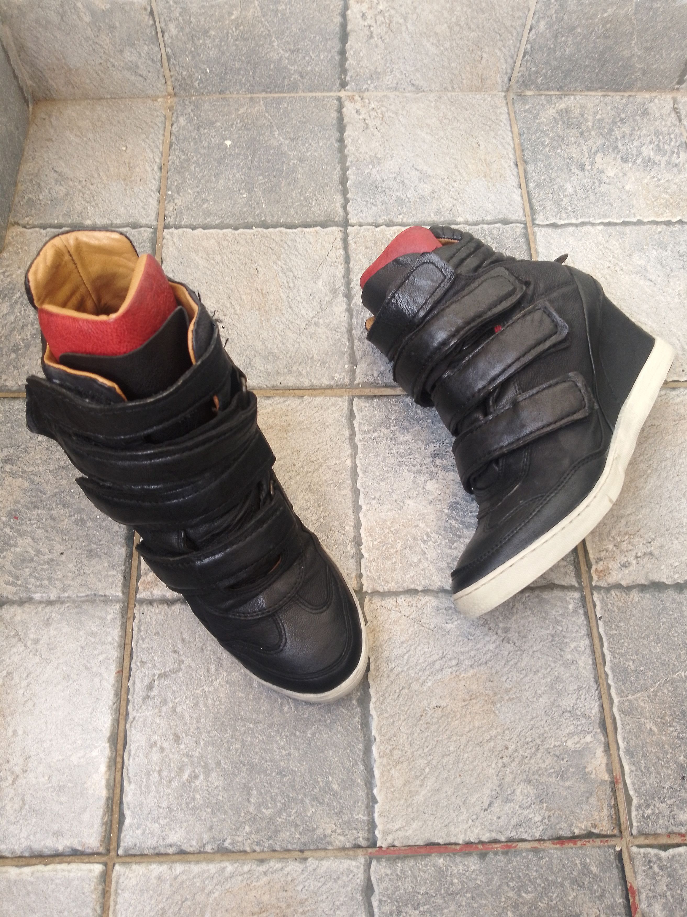 A.S.98 AS 98 leather wedge sneakers Size US 10 / IT 40 - 1 Thumbnail