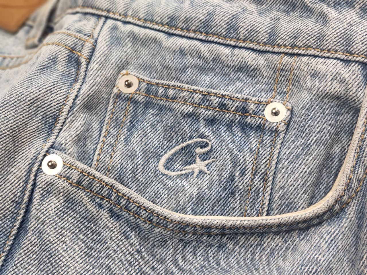 Corteiz Corteiz denim genes Alcatraz Baggy Blue Washed Jeans Size US 36 / EU 52 - 13 Thumbnail