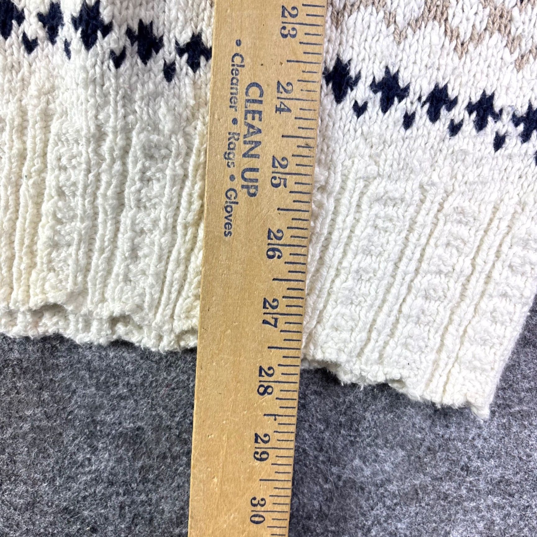 Harmony VINTAGE Lake Harmony USA Mens XL Fair Isle Crewneck Wool Sweater Geometric Pattern Cream White 90s Ski Outdoors Knitted Knit Pullover Casual Size US XL / EU 56 / 4 - 4 Thumbnail