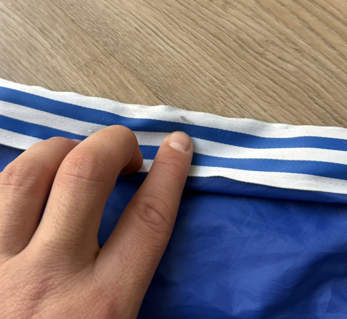 Adidas Vintage 70-80s Adidas Ventex Blue Windbreaker Track Jacket Size US M / EU 48-50 / 2 - 6 Thumbnail