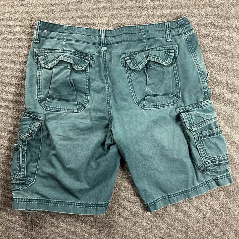 UNIONBAY Unionbay Shorts Mens 36 Blue Cargo Hiking Distressed Cotton Size US 36 / EU 52 - 7 Thumbnail
