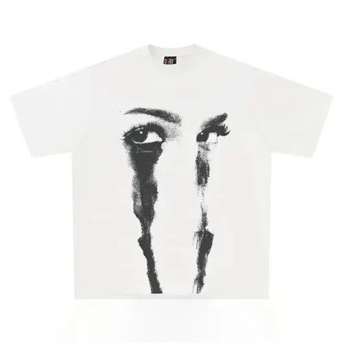 VIBE Streetwear Harajuku Cry Printed T-Shirt y2k Size US L / EU 52-54 / 3 - 5 Thumbnail