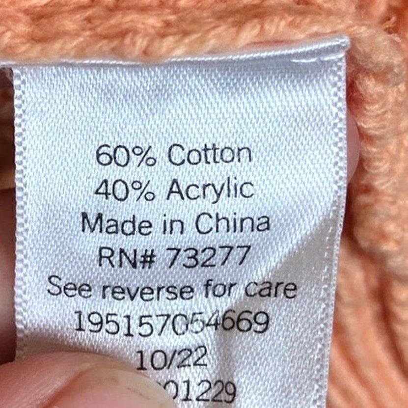 Vintage Sonoma Cardigan Sweater Orange V-Neck XL Womens Long Sleeve Knit Button Up Size XL / US 12-14 / IT 48-50 - 7 Thumbnail