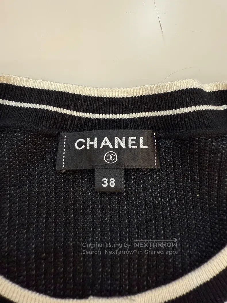 Chanel Chanel Beach series large letter logo knitted short sleeve Size XS / US 0-2 / IT 36-38 - 6 Thumbnail