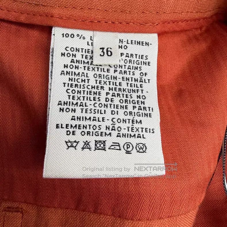 Hermes Hermes Orange Linen Pants Size 24" / US 00 / IT 34 - 6 Thumbnail