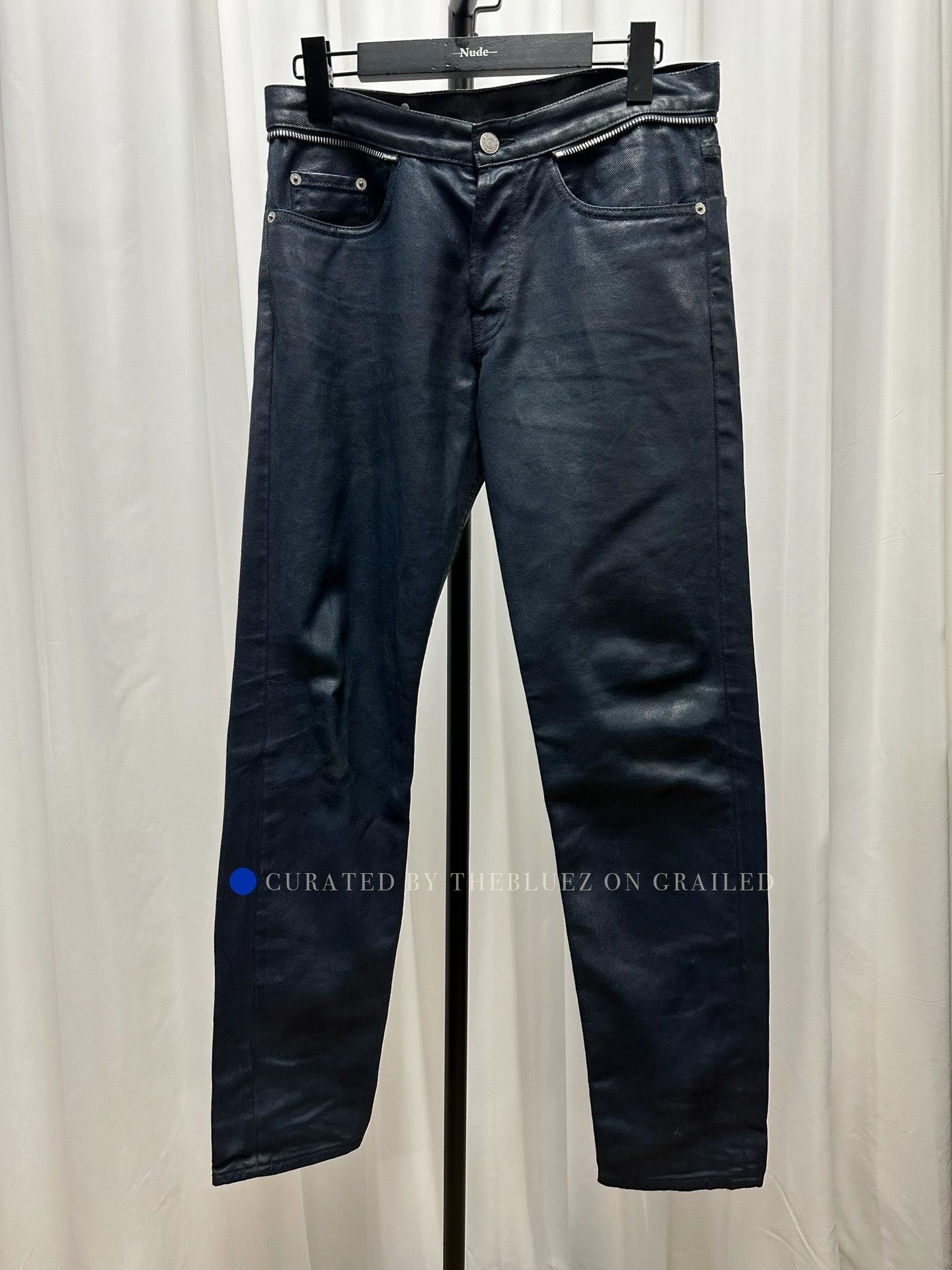Dries Van Noten Glued Denim Jeans in Blue Size US 30 / EU 46 - 1 Thumbnail