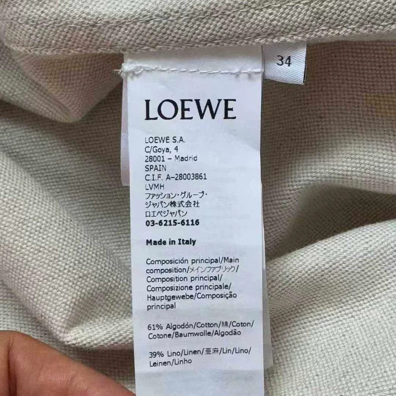 Loewe LOEWE Flax and cowhide patch coat Size XXS / US 00 / IT 34 - 4 Thumbnail