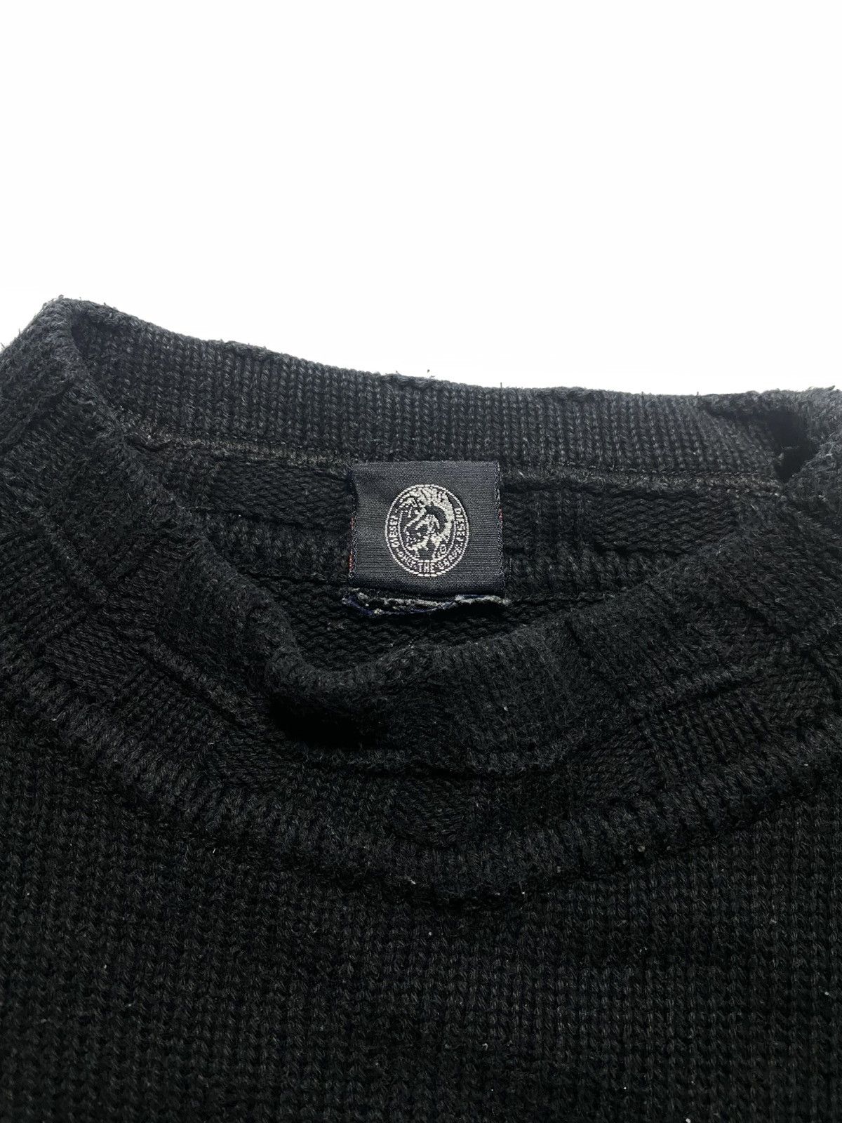 Diesel × Vintage Vintage Diesel For Successful Living Big Logo Y2k Sweater Size US L / EU 52-54 / 3 - 4 Thumbnail