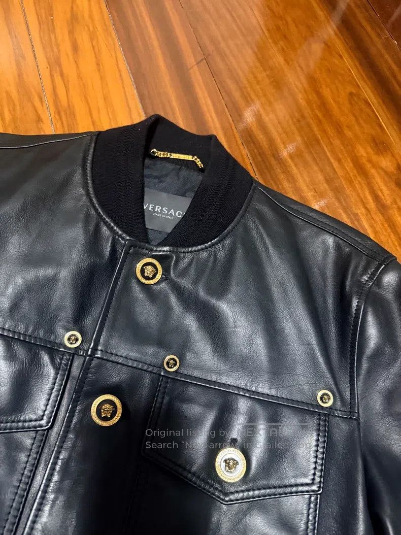 Versace Versace Leather jacket top Size US XS / EU 42 / 0 - 2 Thumbnail