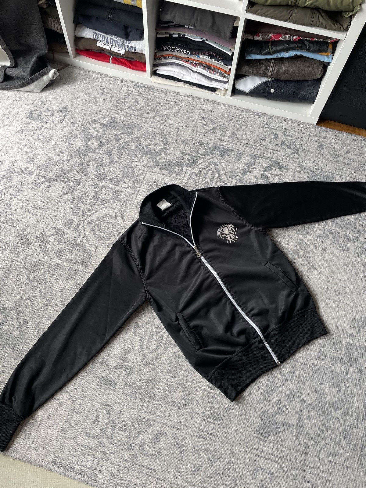 Vintage Dolce Gabbana Italy Track Top Jacket Big Logo Japan