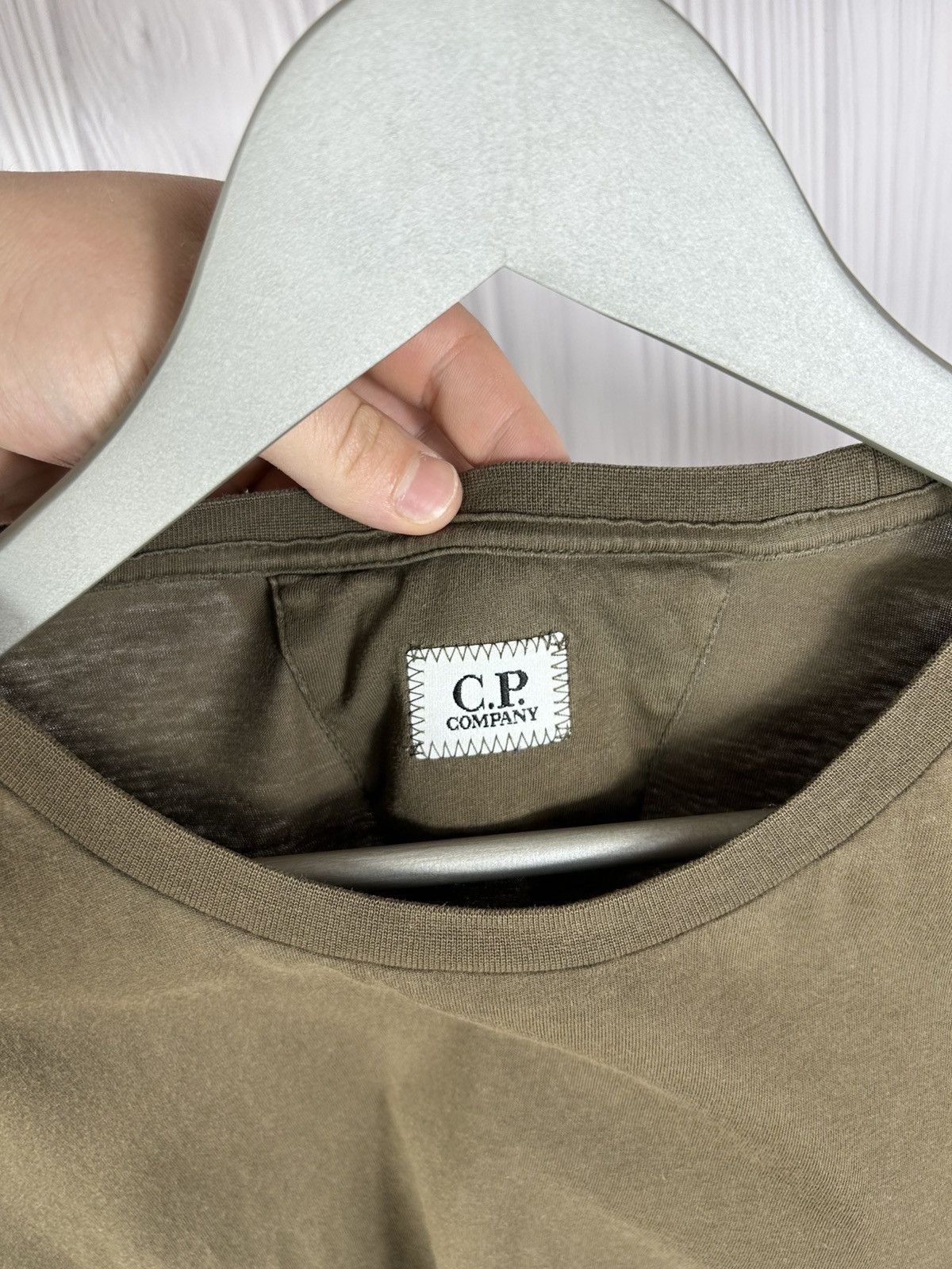 C.P. Company C.P. Company Logo Green Olive T-Shirt Size XL Size US XL / EU 56 / 4 - 8 Thumbnail