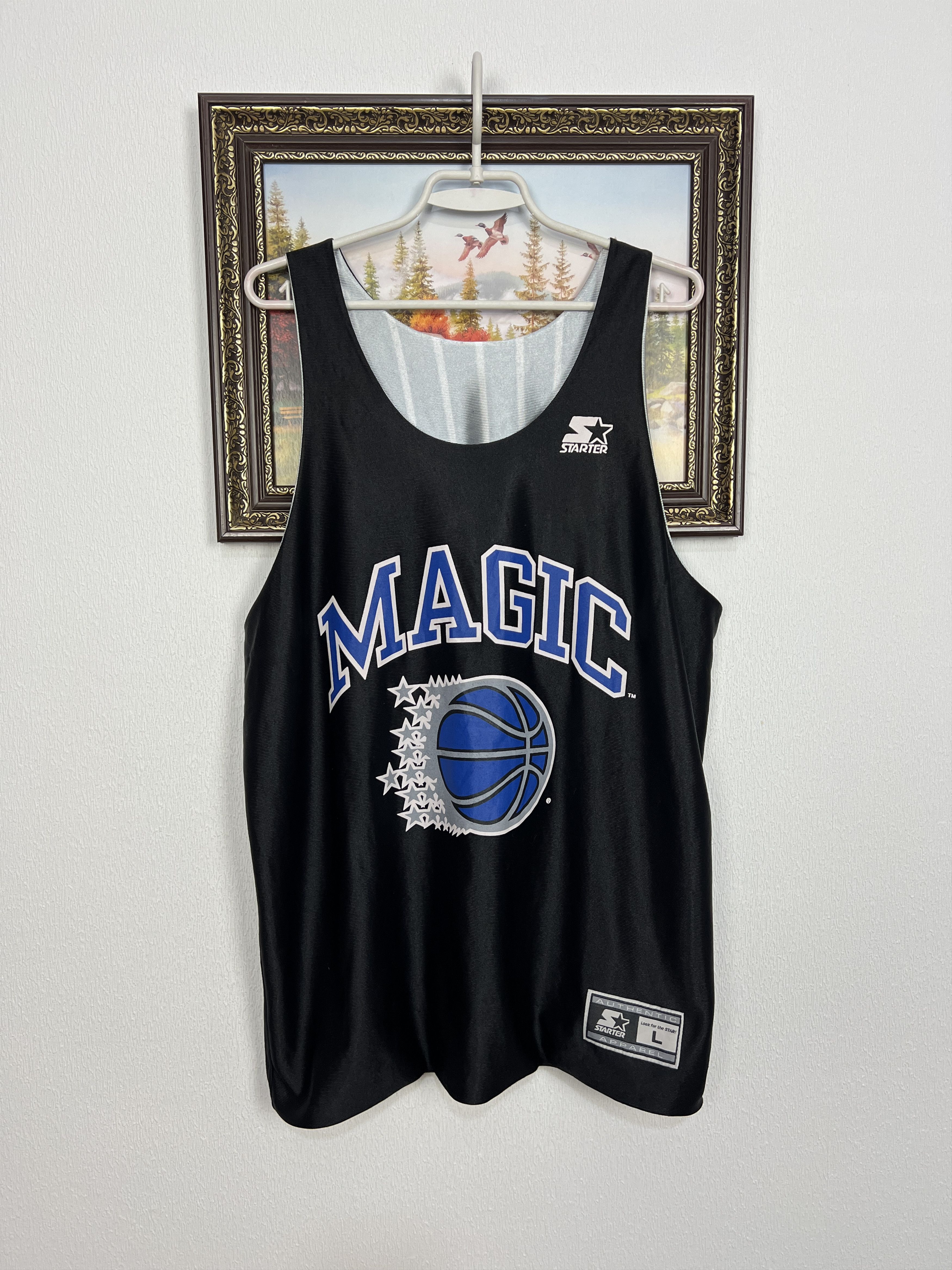 Starter Orlando Magic Double Sided NBA Jersey Warm Up Shooting Size US L / EU 52-54 / 3 - 6 Thumbnail
