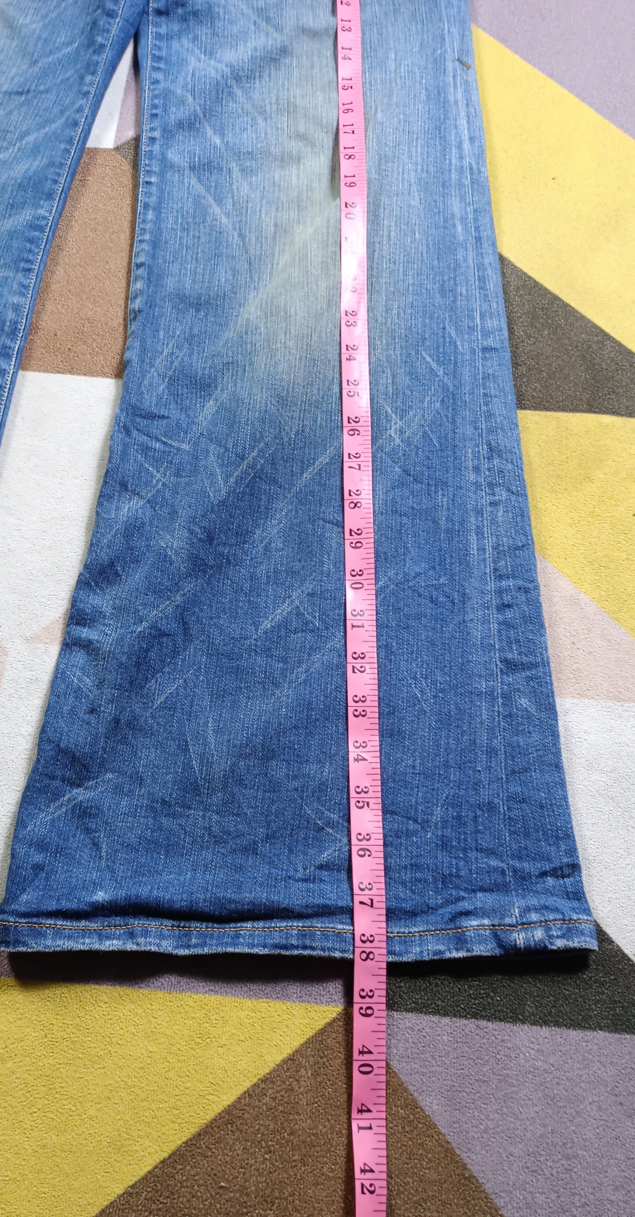 Diesel Vintage Super Flare🔥Diesel YBO Flare Distressed Denim Size US 31 - 23 Thumbnail