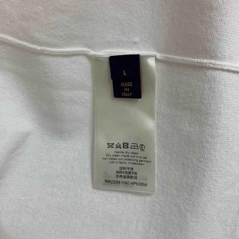 Louis Vuitton Louis Vuitton White knitted short-sleeved T-shirt Size US L / EU 52-54 / 3 - 4 Thumbnail