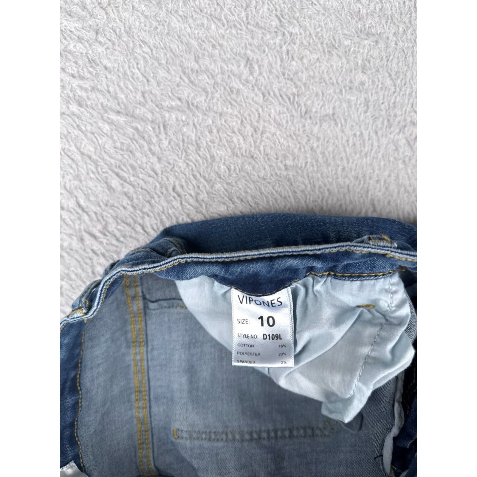 Shein Vintage SheIn Womens Jeans Flared Cotton Blend Mid Rise 28x31 Blue Denim 2010s Girls Size 32" / US 10 / IT 46 - 7 Thumbnail