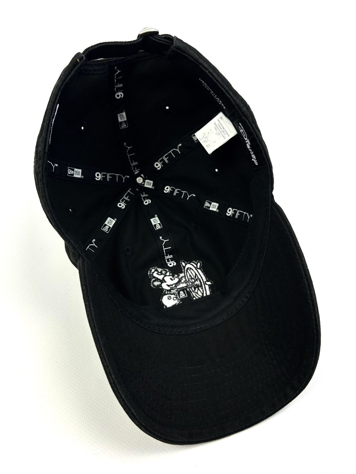 Disney rare Mickey Mouse Vintage New Era x Disney Cap Black Hat Y2K Size ONE SIZE - 7 Thumbnail