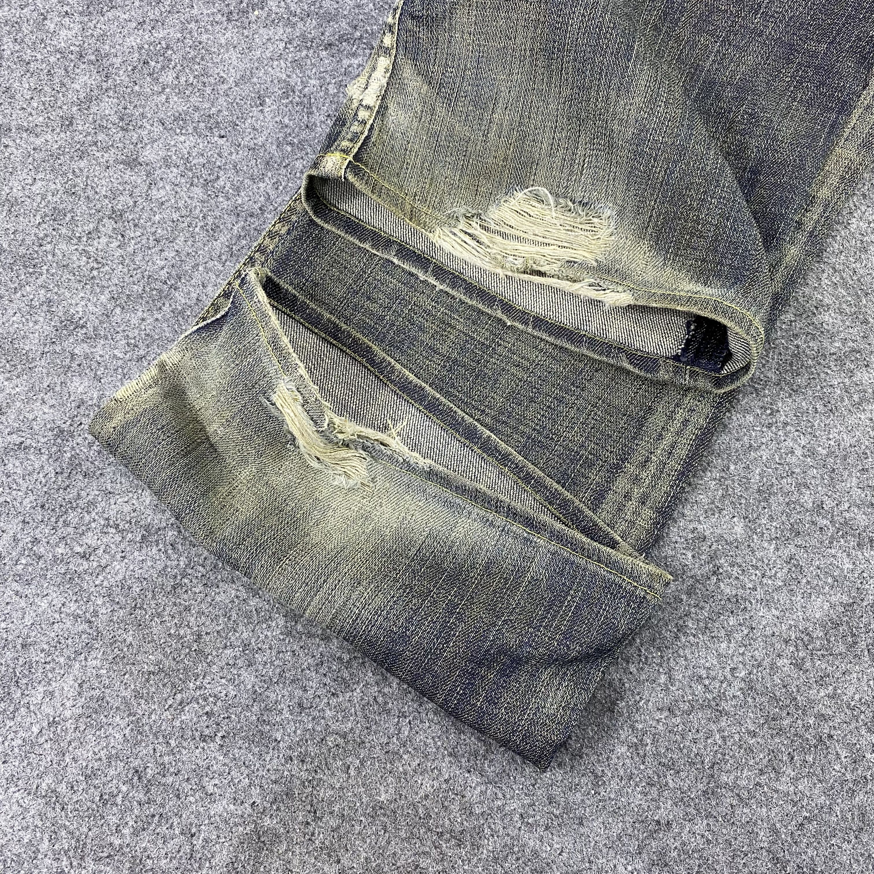 Jean × Vintage Vintage 575 Rusty FLARE Denim Faded Jeans-J1162 Size US 32 / EU 48 - 14 Thumbnail