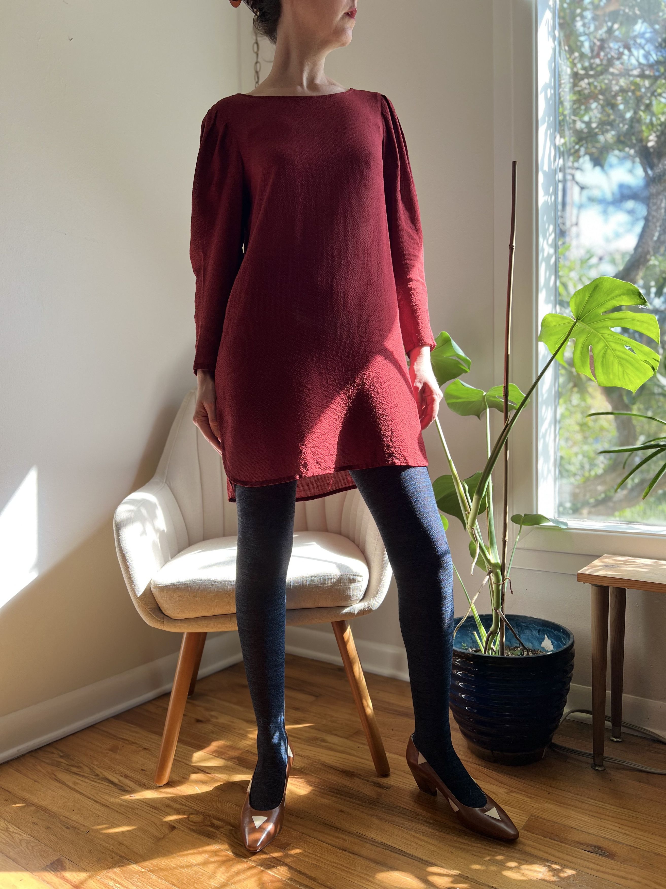 Issey Miyake Silk Vintage Issey Miyake Tunic Top Size XS / US 0-2 / IT 36-38 - 2 Thumbnail