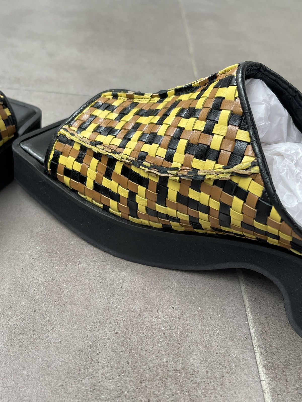 Eckhaus Latta !DS! SS23 Eckhaus Latta Olive Combo Men Slide M Size US 8 / EU 41 - 14 Thumbnail