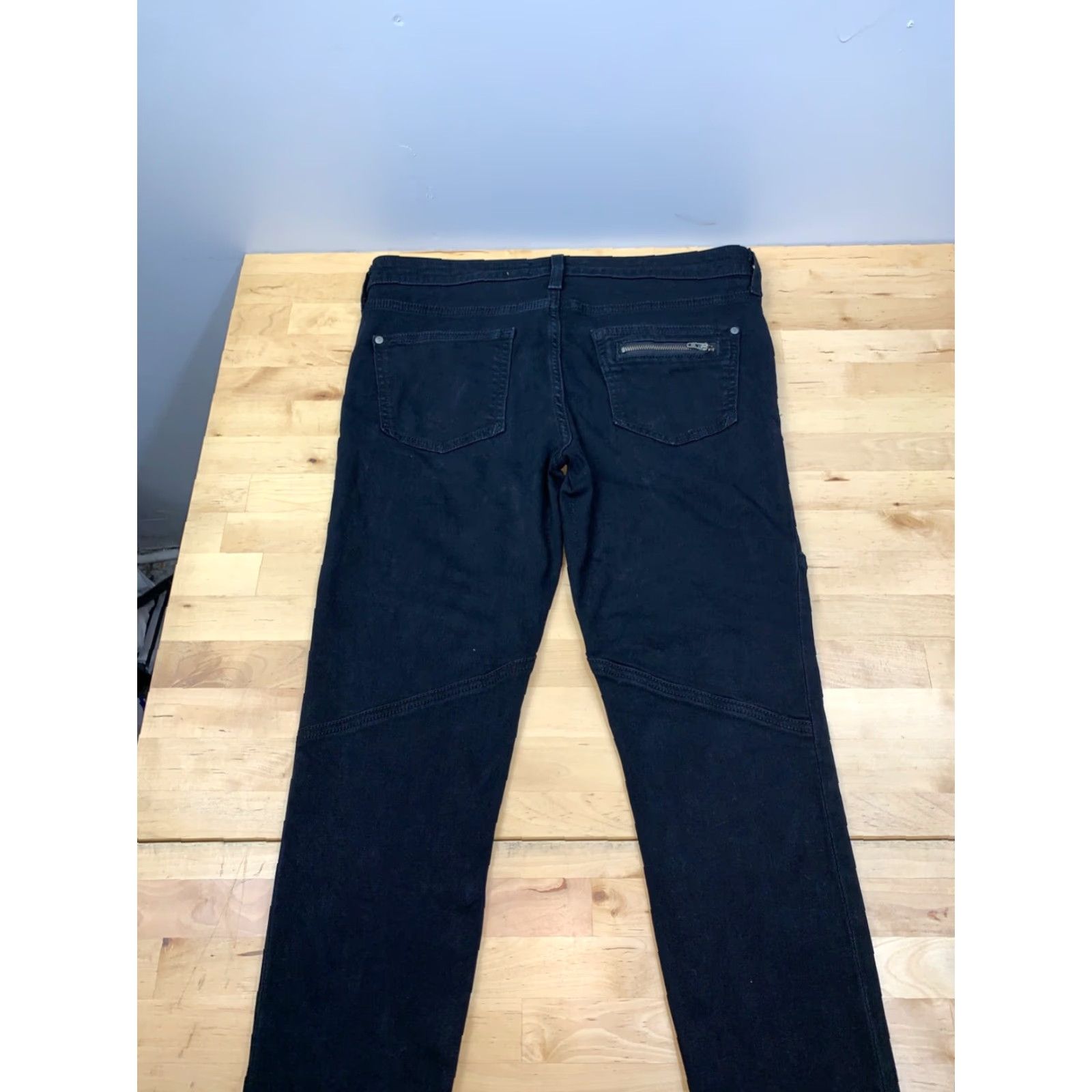 Vintage Pilcro and the Letterpress Jeans Sz 29 Black Ankle Zipper Pockets Casual Womens Regular 29 Black Ankle Zipper Pockets Pilcro Jeans 29 Women Size 29" - 3 Thumbnail